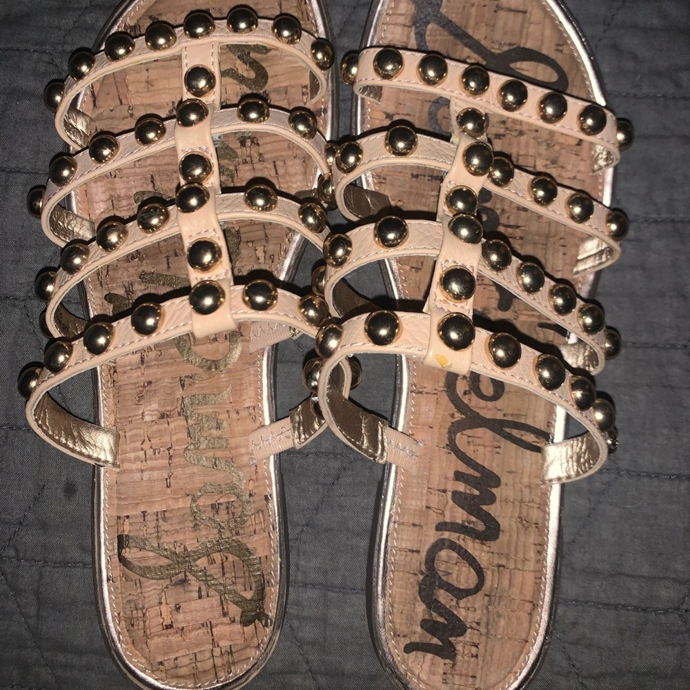 Sam Edelman beaded sandals.